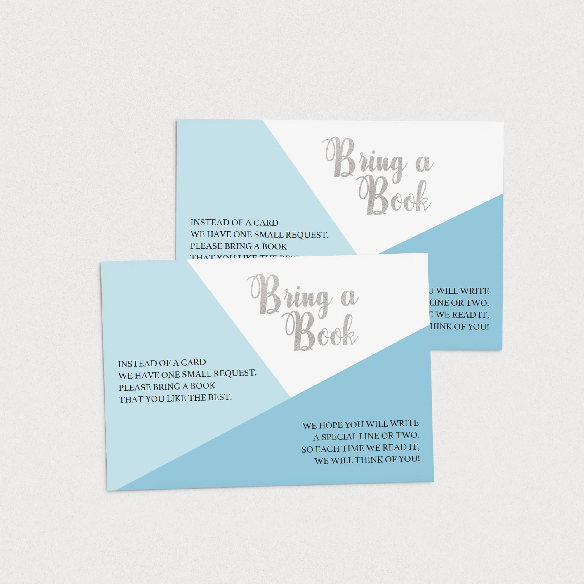 Bring a book for boy baby shower instant download by LittleSizzle