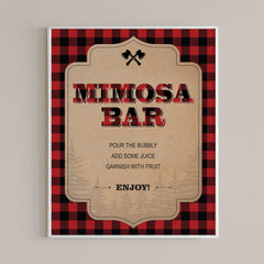Printable Mimosa Bar sign rustic by LittleSizzle