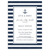 Nautical baby sprinkle invitation template by LittleSizzle