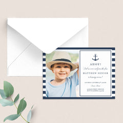 Nautical birthday invitation for boy by LittleSizzle