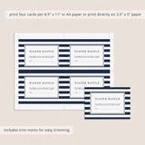 Nautical Baby Sprinkle Invitation Set Template Download