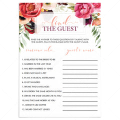 bridal shower game cards that are printable by LittleSizzle