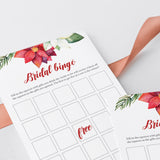 Prefilled Bingo Cards for Winter Bridal Shower