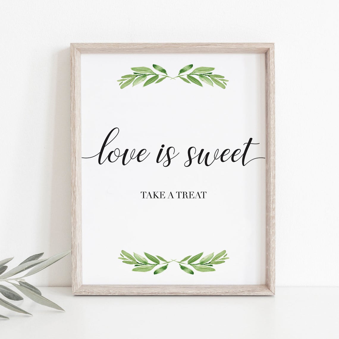 Love is sweet wedding sign printable by LittleSizzle