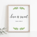 Love is sweet wedding sign printable by LittleSizzle