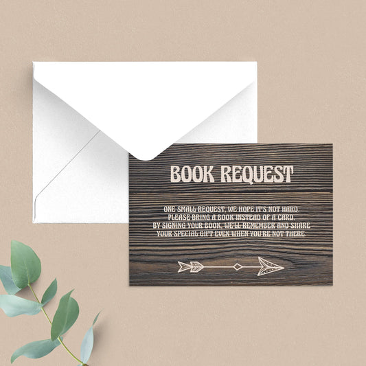 Woodland baby book card template by LittleSizzle