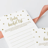 First Year Baby Shower Game Printable Bucket List