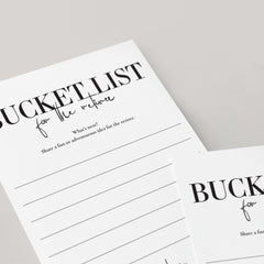 Retirement Bucket List Cards Printable