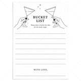 Post Divorce Bucket List Cards Printable by LittleSizzle