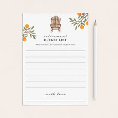 Bucket List for Retirement Cards Printable by LittleSizzle