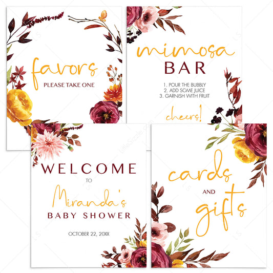 Bohemian Baby Shower Decorations Bundle Printable by LittleSizzle