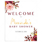 Boho Baby Shower Welcome Poster Customizable Template by LittleSizzle