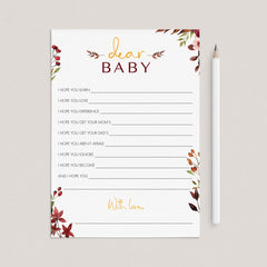 Wishes for baby shower cards fall theme by LittleSizzle