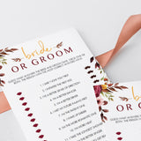 Fall Bridal Shower Games Pack Printable
