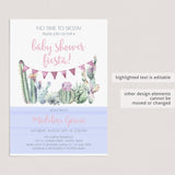 Customizable baby shower invitation for girl shower by LittleSizzle