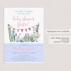 Customizable baby shower invitation for girl shower by LittleSizzle