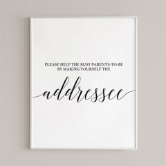 Editable Address Request Sign Template