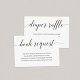 Printable Baby Sprinkle Invitation Set with Calligraphy Font