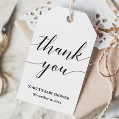 Calligraphy Favor Tag Editable Template