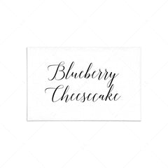 Simple Food Tent Cards Template