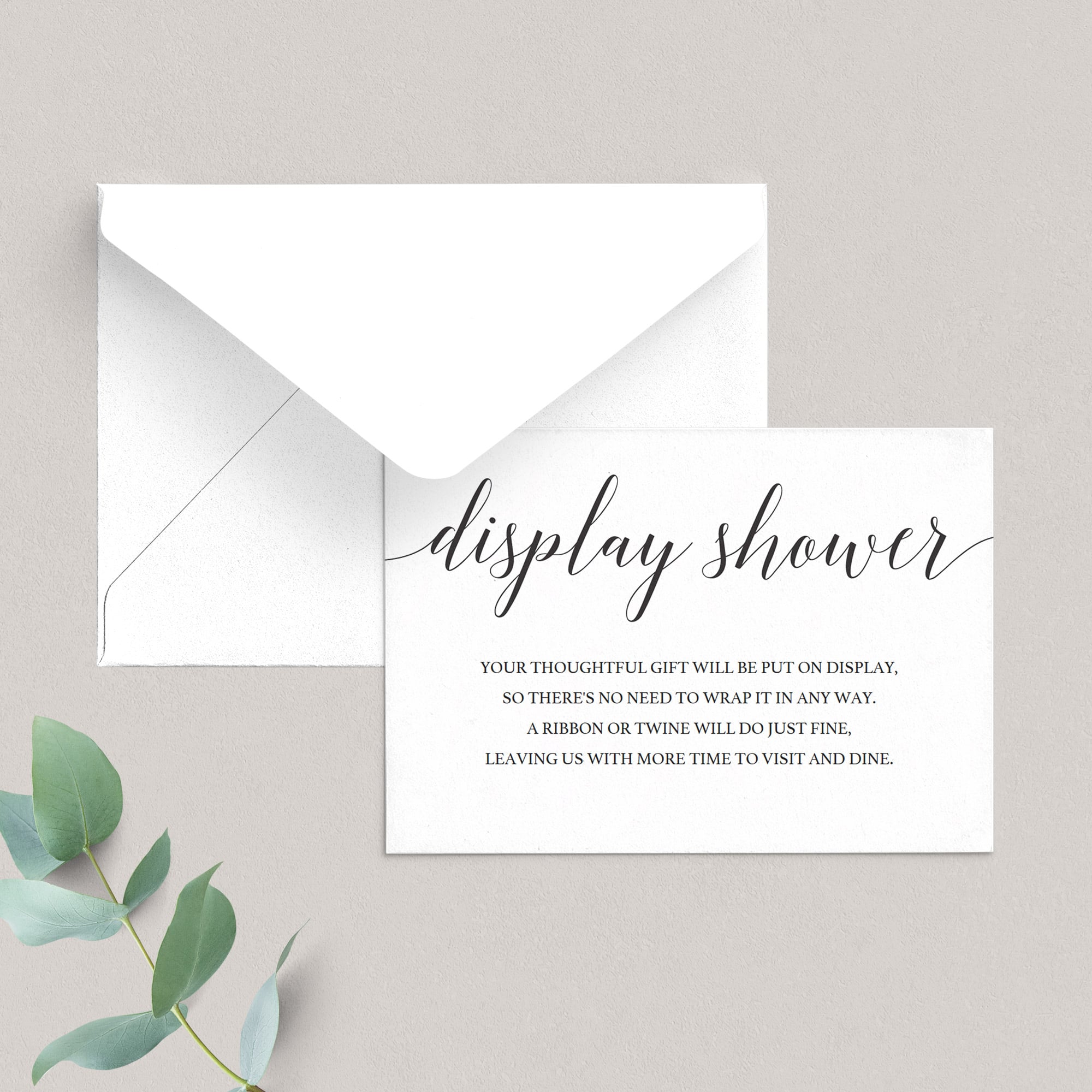 Display shower insert card template by LittleSizzle