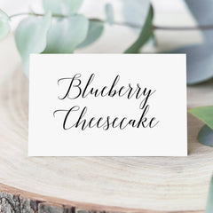 Simple Food Tent Cards Template