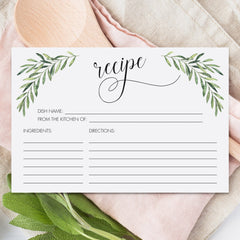 Recipe Cards Printable 4x6 by LittleSizzle
