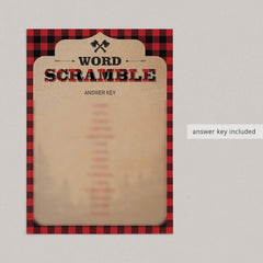 baby word scramble answer sheet by LittleSizzle