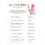 Valentine's Day Candy Bar Game with Answers by LittleSizzle