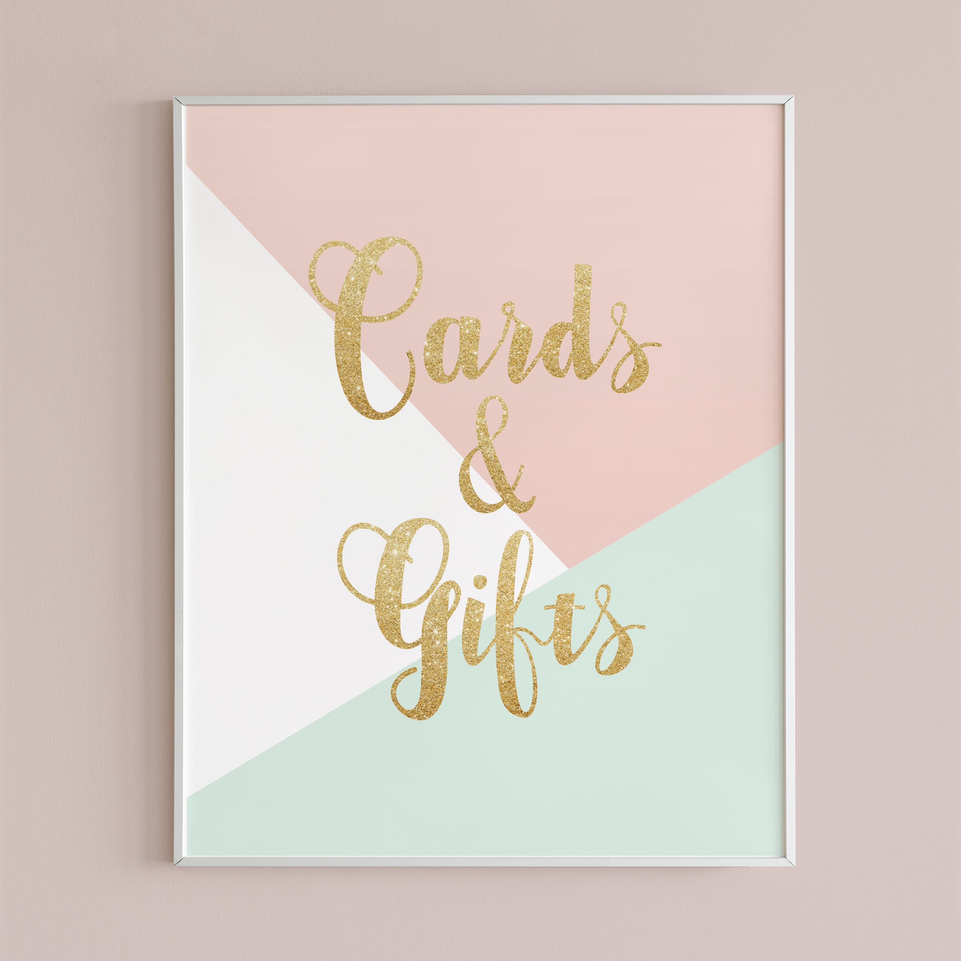 Pastel cards and gifts sign printable by LittleSizzle