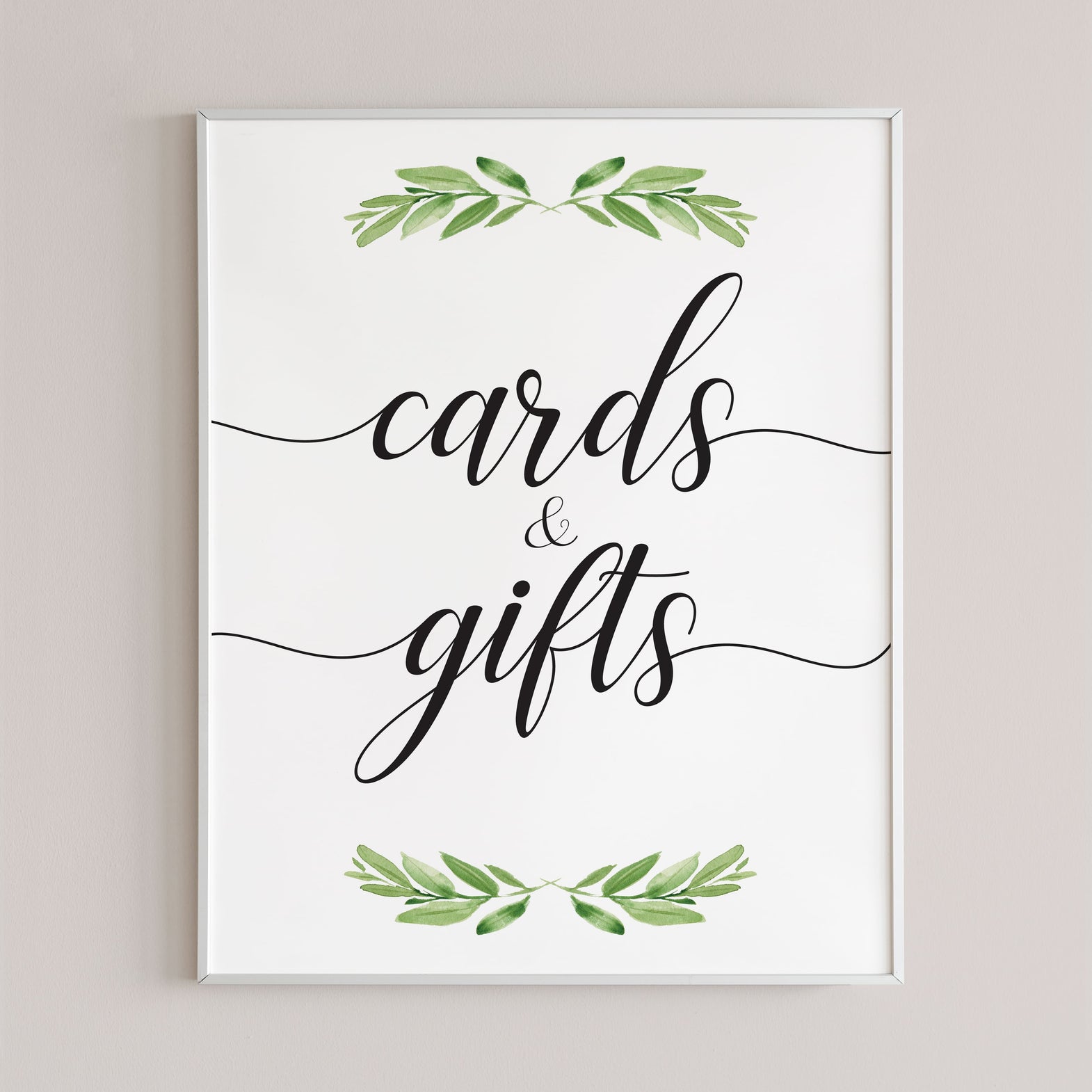Printable Cards &amp; Gifts signs | Instant download gift table signs ...