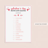 Galentine's Day Chickflick Game Instant Download