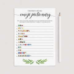 Instant download emoji game for neutral baby sprinkle by LittleSizzle
