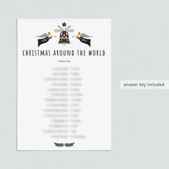 Scandinavian Christmas Game Around The World Printable