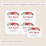 Christmas baby shower book cards by LittleSizzle