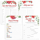 Red And Green Baby Shower Games Package Printable by LittleSizzle