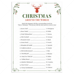 Christmas Company Party Game Merry Christmas Around The World by LittleSizzle