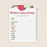 Christmas Emoji Pictionary Printable