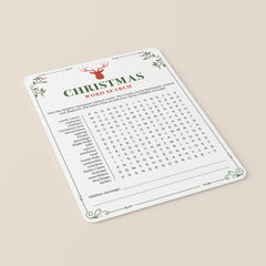Word Search Christmas Game Printable