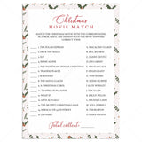 Christmas Movie Trivia Game Instant Download by LittleSizzle