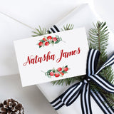 Christmas Dinner Party Place Cards Template