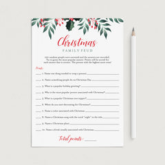 Holiday Family Feud Game Printable by LittleSizzle