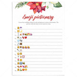 Winter Bridal Shower Emoji Game Printable by LittleSizzle