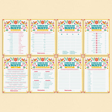 Cinco de Mayo Games for Family Printable by LittleSizzle