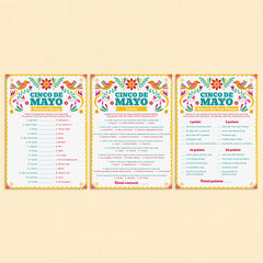 Adult Cinco de Mayo Games Bundle Printable by LittleSizzle