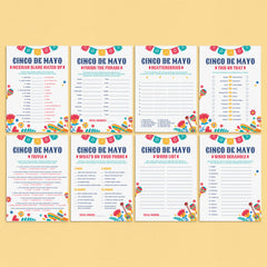 8 Cinco de Mayo Party Games Printable by LittleSizzle