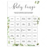 Green baby shower printable game package by LittleSizzle