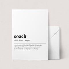 Coach Definition Print Instant Download