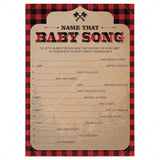 Name that baby song printable for forest baby party by LittleSizzle