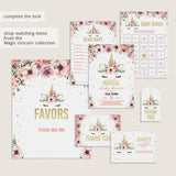 Change of Plans Girl Baby Shower Announcement Card PDF Template